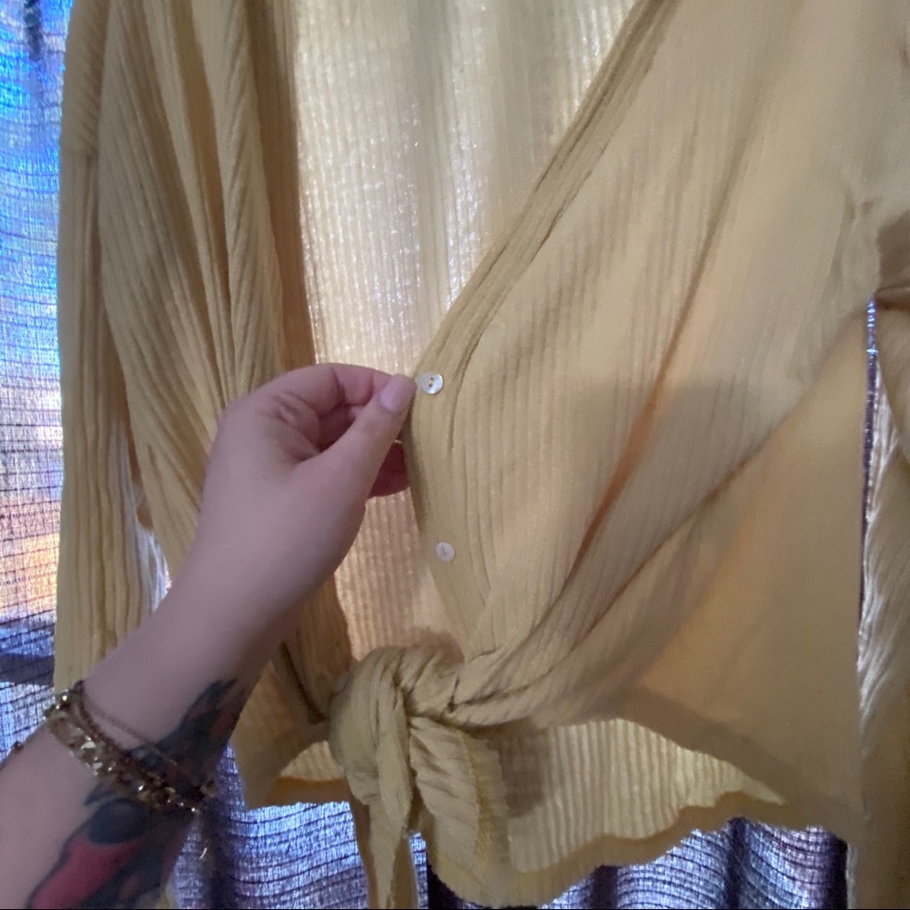 Yellow cardigan wear it three ways